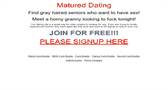 Desktop Screenshot of maturefuckbuddy.com
